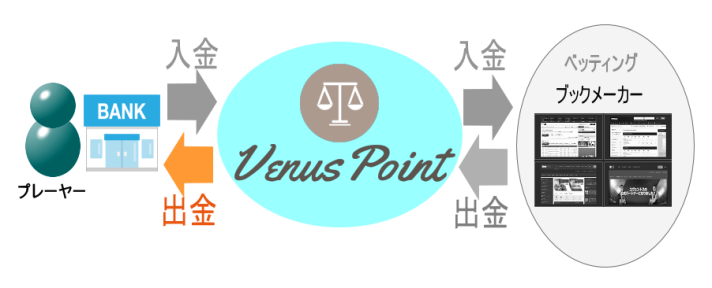 ヴィーナスポイント（VenusPoint）ポイントの流れ